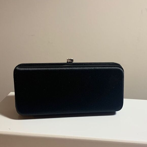 Lambertson Truex Black Satin Evening Bag - Picture 2 of 12